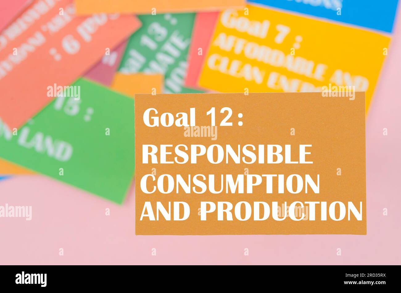 Goal 12 Responsible consumption and production. The SDGs 17