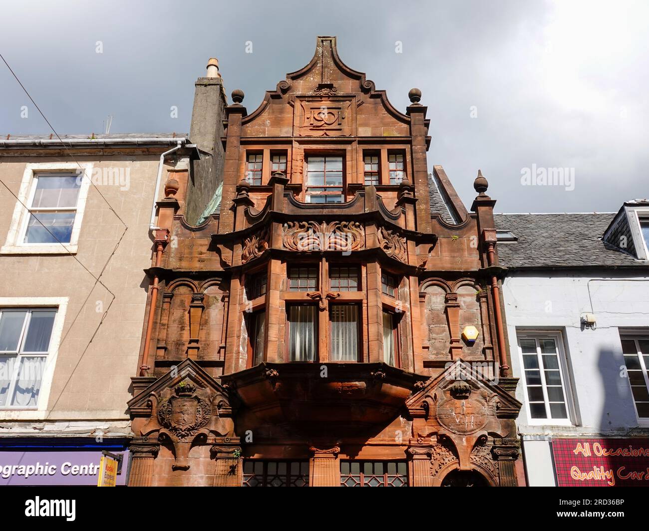 British listed, 1901 twoStorey, Jacobethan style office building, with