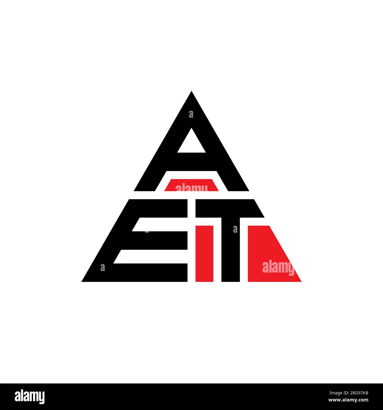AET triangle letter logo design with triangle shape. AET triangle logo ...