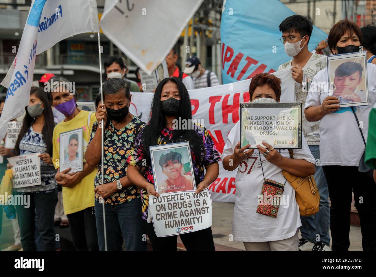 July 18 2023 Quezon City Metro Manila Philippines Families Of