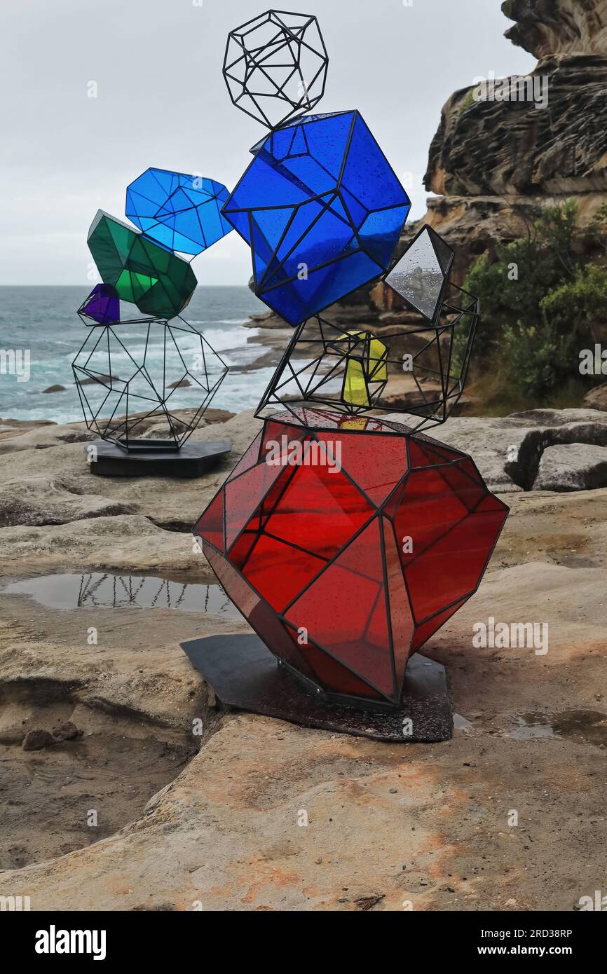 740 Cairns, by Alessandra Rossi, sculpture featured in the 2018 Sculpture by the Sea exhibition