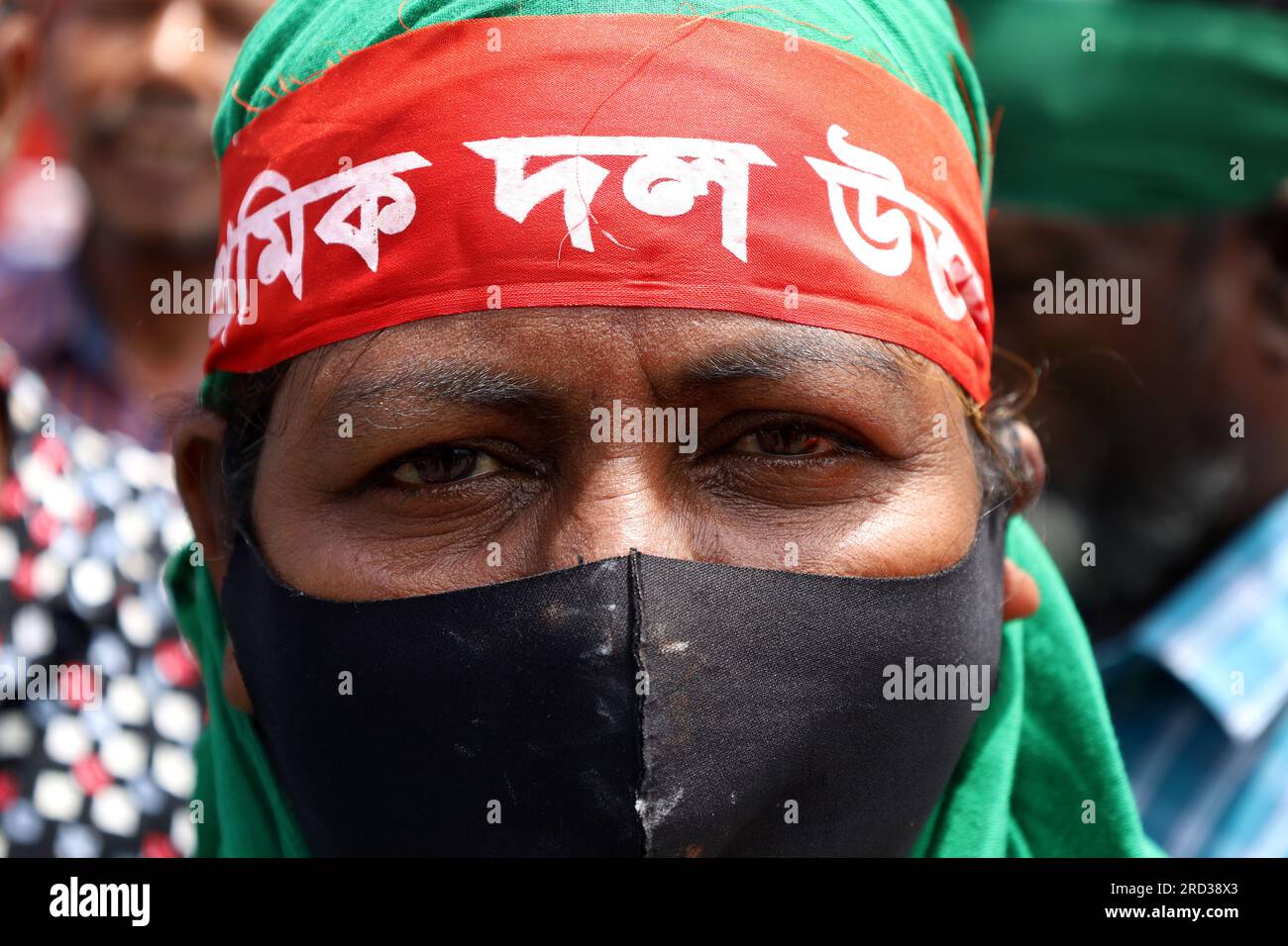 Dhaka, Dhaka, Bangladesh. 18th July, 2023. The main opposition party The Bangladesh Nationalist Party (BNP) organized a road march of about 20 kilometers from Gabtali in Dhaka to Bahadur Shah Park in Old Dhaka to demand the resignation of Prime Minister Sheikh HasinaÂ and elections under a caretaker government. Credit: ZUMA Press, Inc./Alamy Live News Stock Photo
