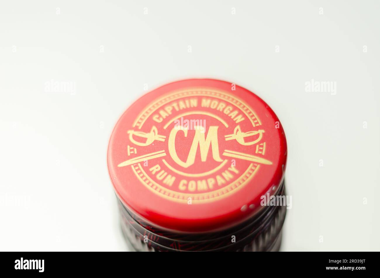 LONDON, UK 06 JULY Captain Dark Rum is made from a secret