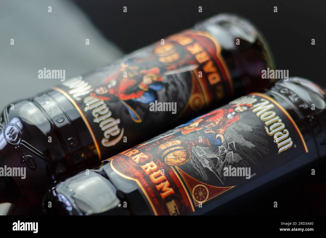 LONDON, UK 06 JULY Captain Dark Rum is made from a secret