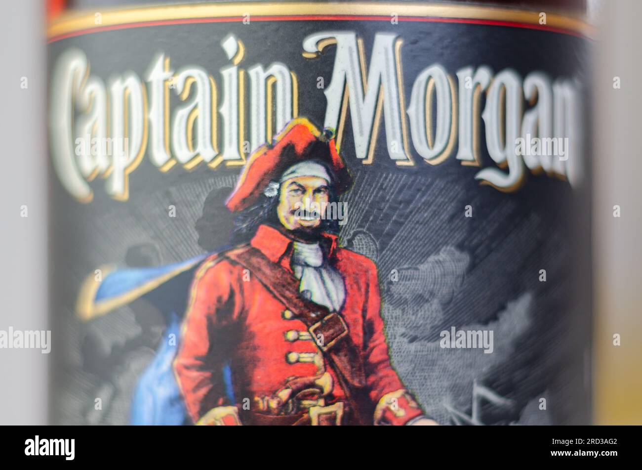 LONDON, UK 06 JULY Captain Dark Rum is made from a secret