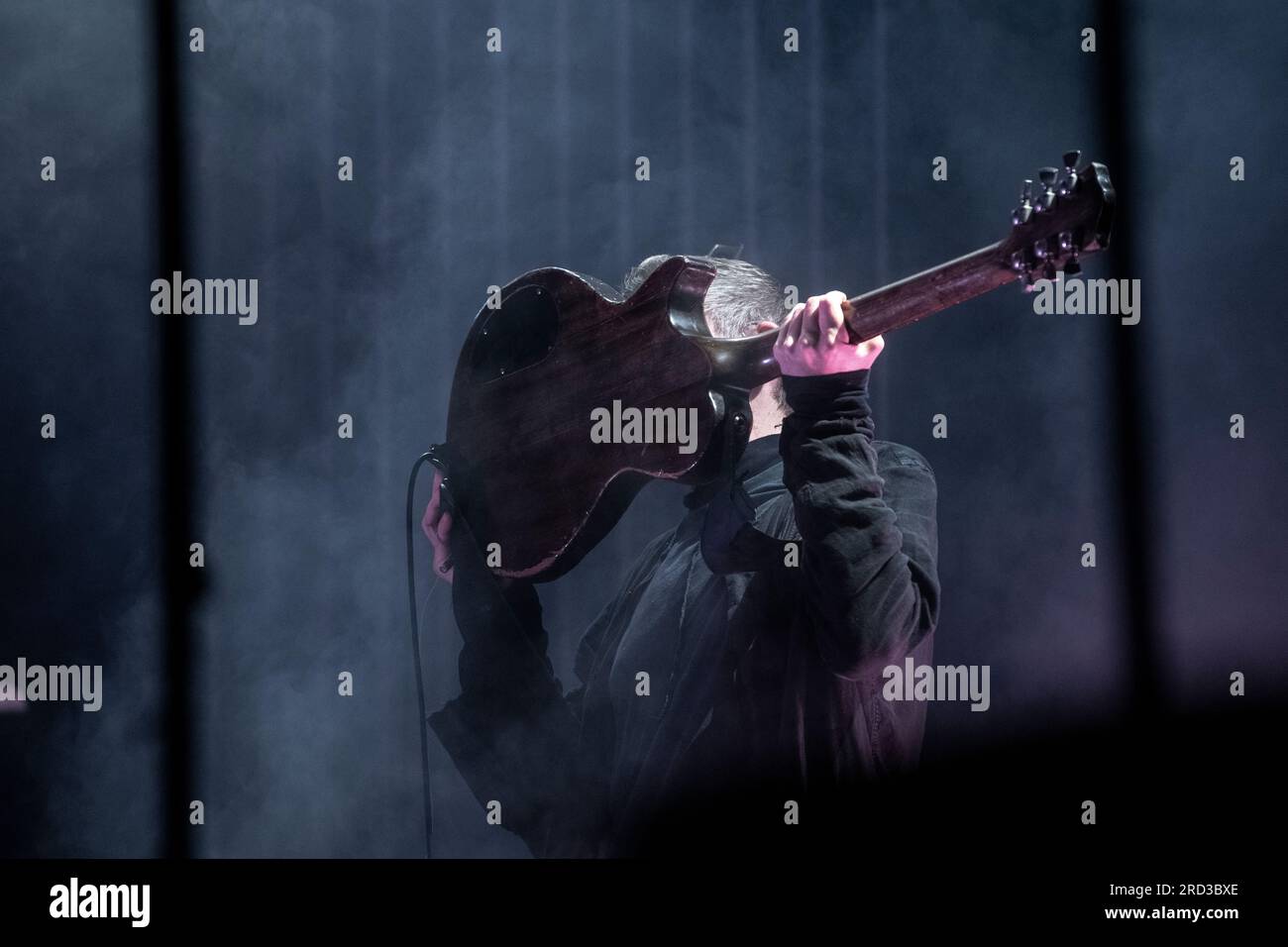Sigur Ros performing at Festival Cruïlla, Barcelona 7 Jun. 2023. Photographer: Ale Espaliat Stock Photo