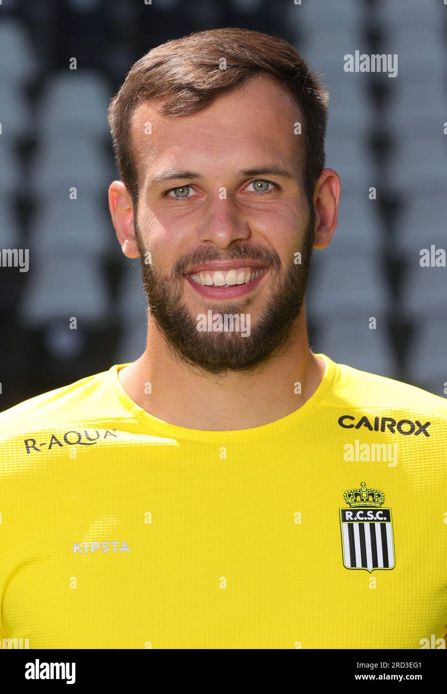 Charleroi, Belgium. 18th July, 2023. Charleroi's goalkeeper Pierre