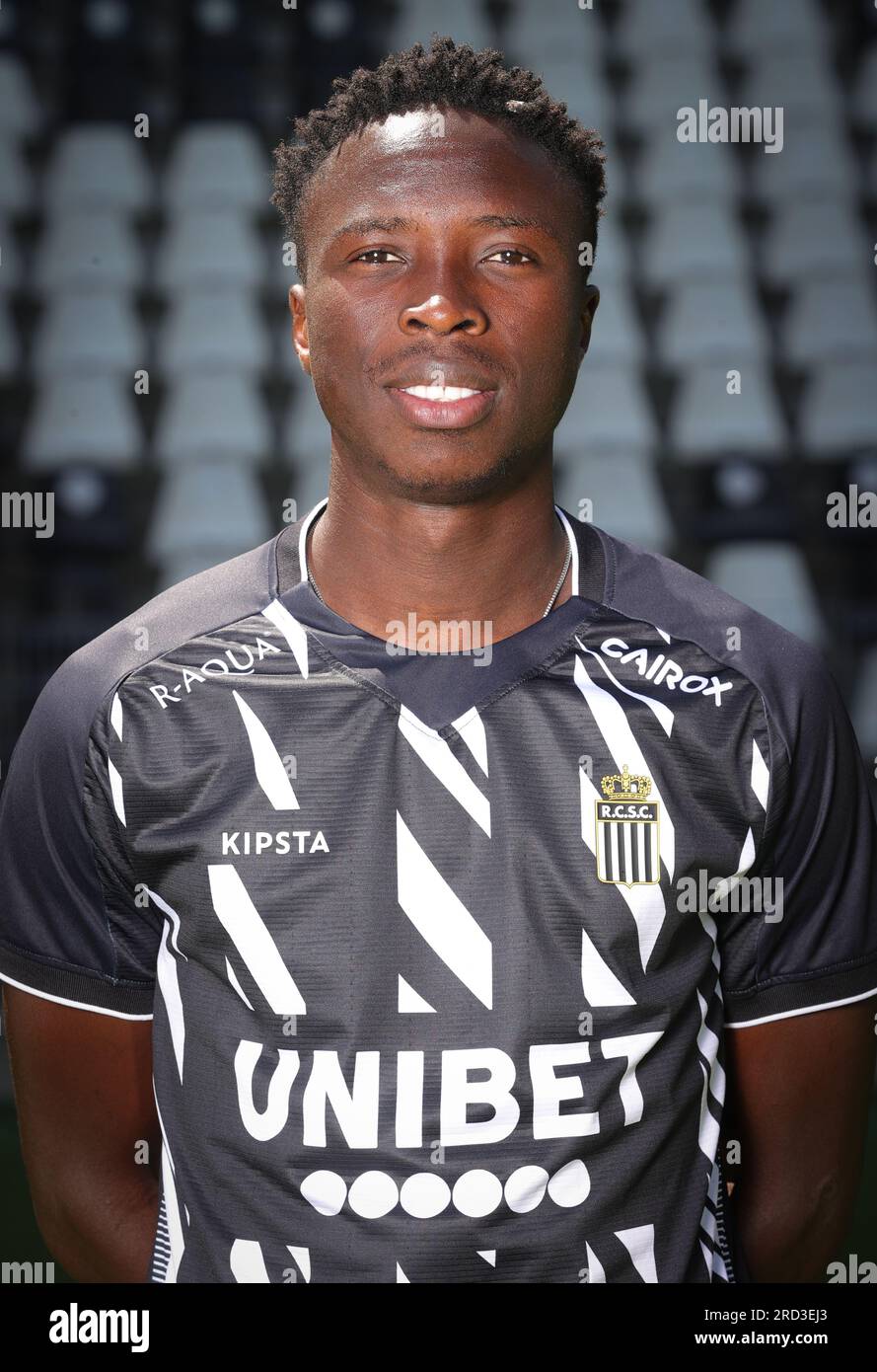 Charleroi's Youssouph Badji poses for a portrait picture at the 2023