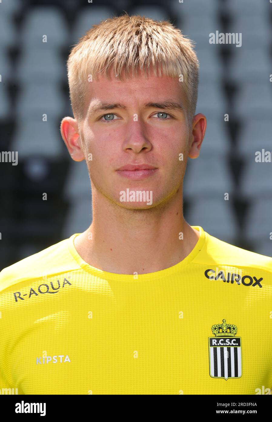 Charleroi, Belgium. 18th July, 2023. Charleroi's Nicolas Closset poses