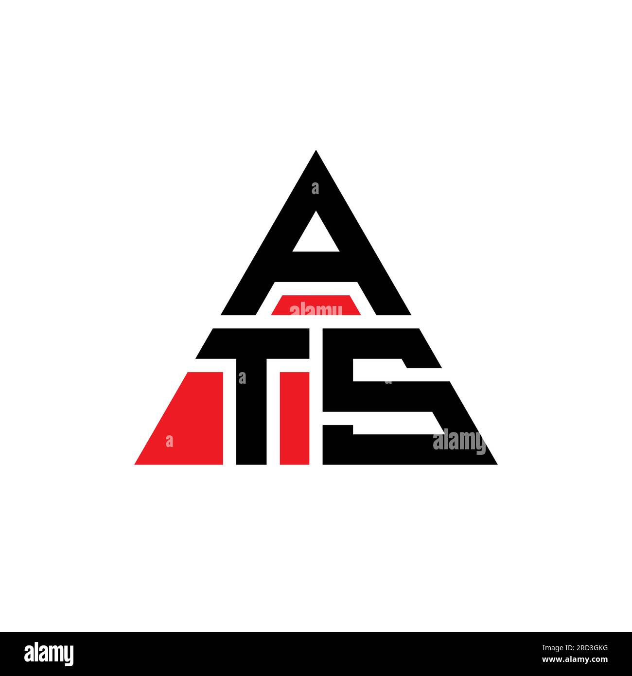 ATS triangle letter logo design with triangle shape. ATS triangle logo ...