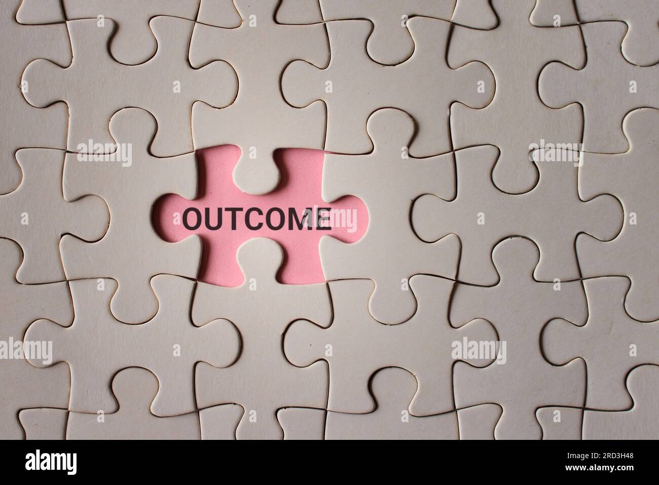 Top view image of jigsaw puzzle with text Stock Photo Alamy