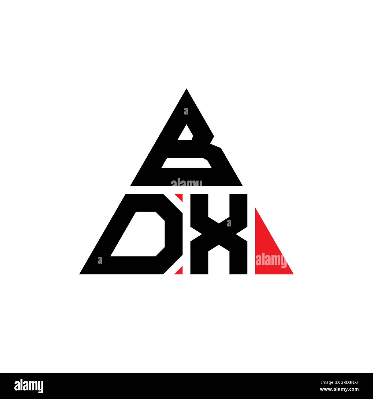 BDX triangle letter logo design with triangle shape. BDX triangle logo ...