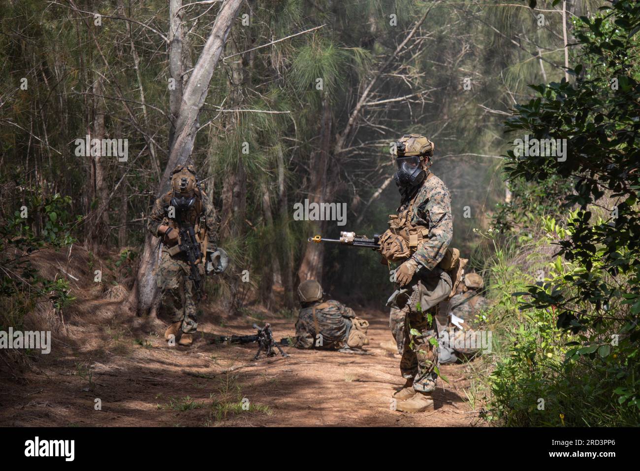 U.S. Marines with Advanced Infantry Training Battalion, School of ...