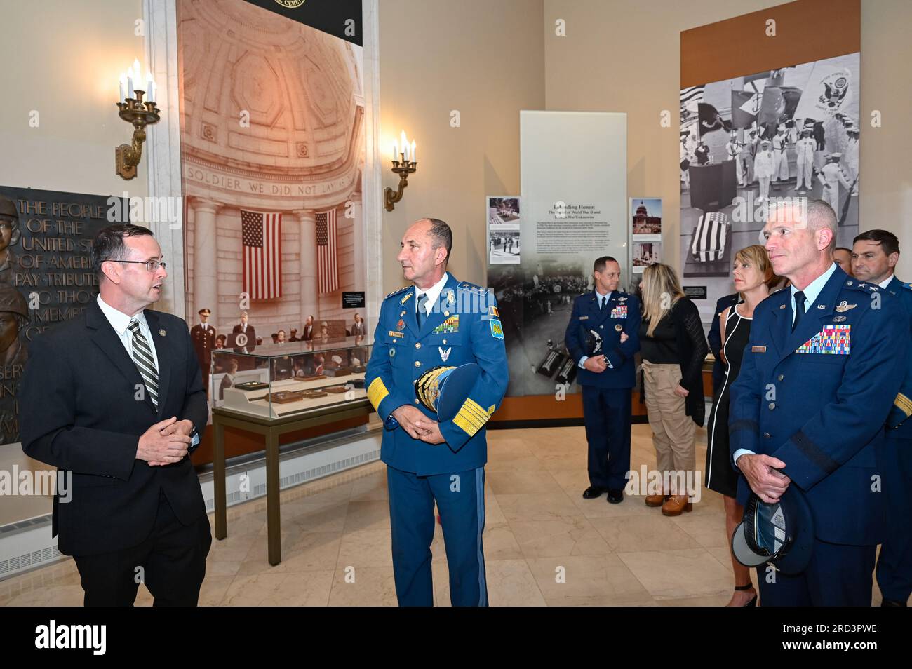 A Museum Historian Speaks With Lt Gen Viorel Panдѓ Second From Left A Museum Historian Speaks With Lt Gen Viorel Panдѓ Second From Left