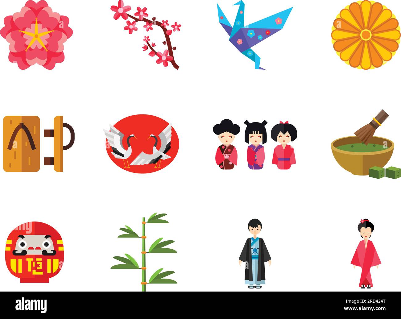 Japanese Icon Set Stock Vector Image & Art - Alamy