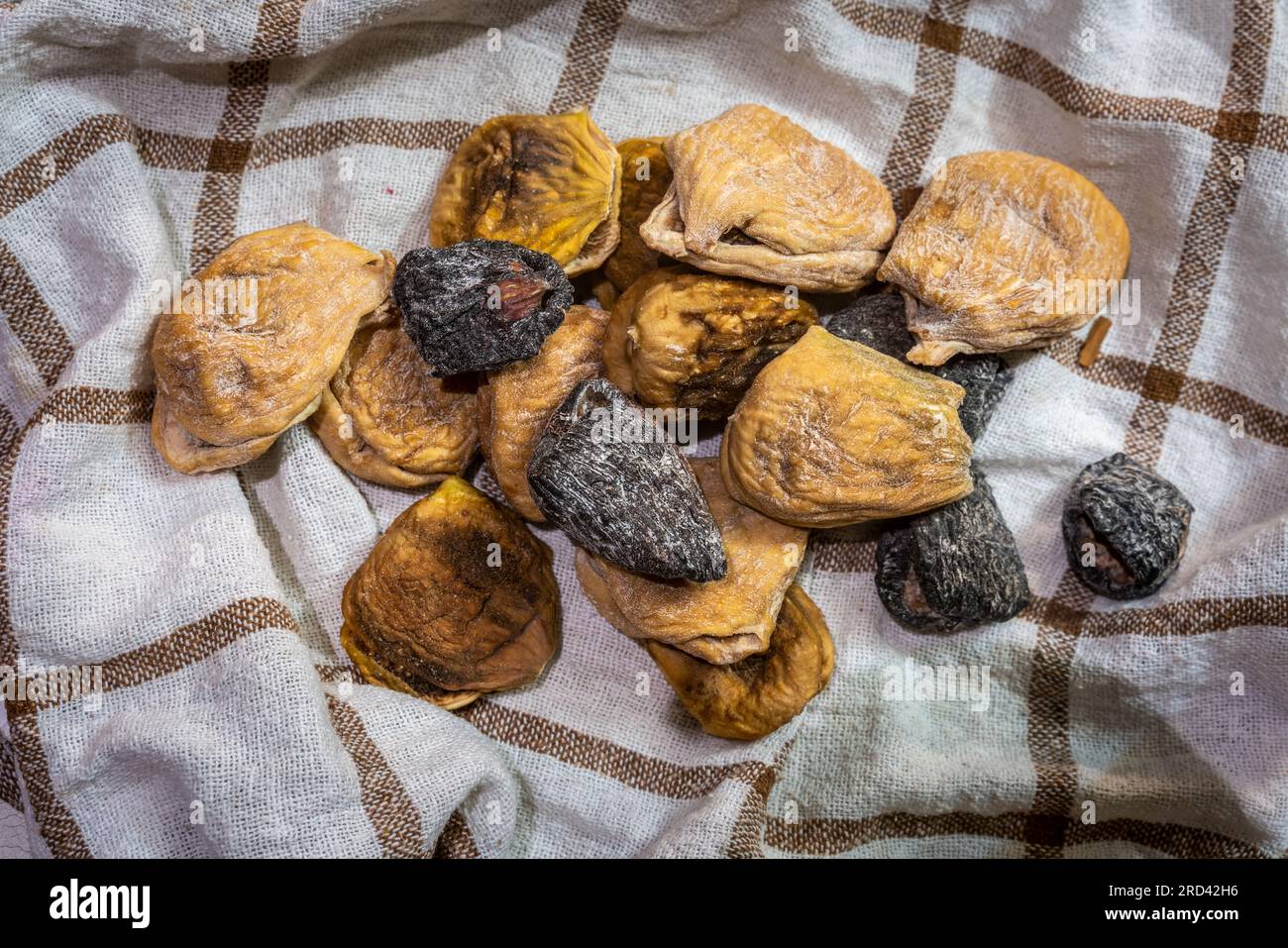 Homemade dried figs ready to taste Stock Photo Alamy