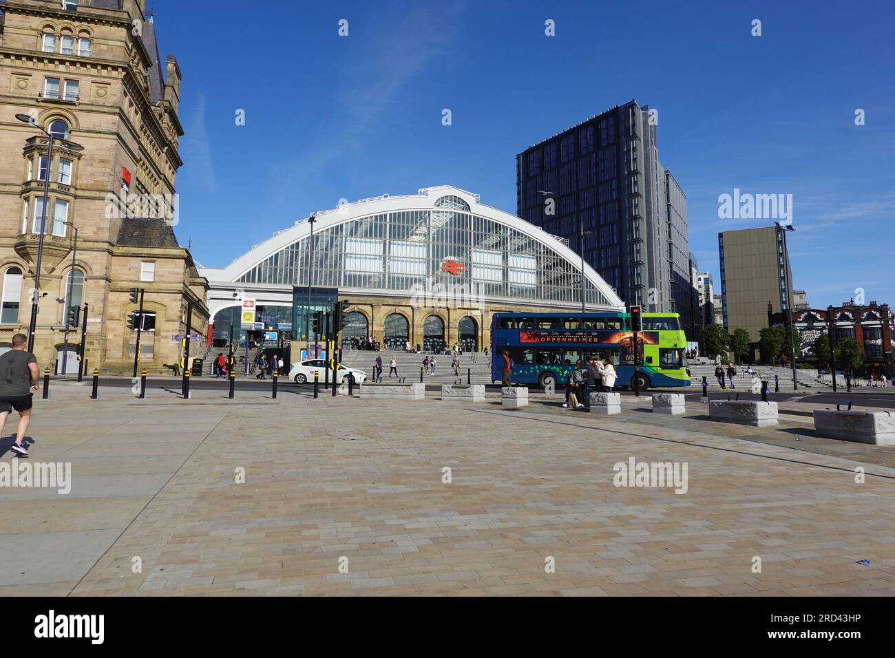 Liverpool Lime Street Station, Merseyside, UK, the oldest terminus station in the world still operating Stock Photo