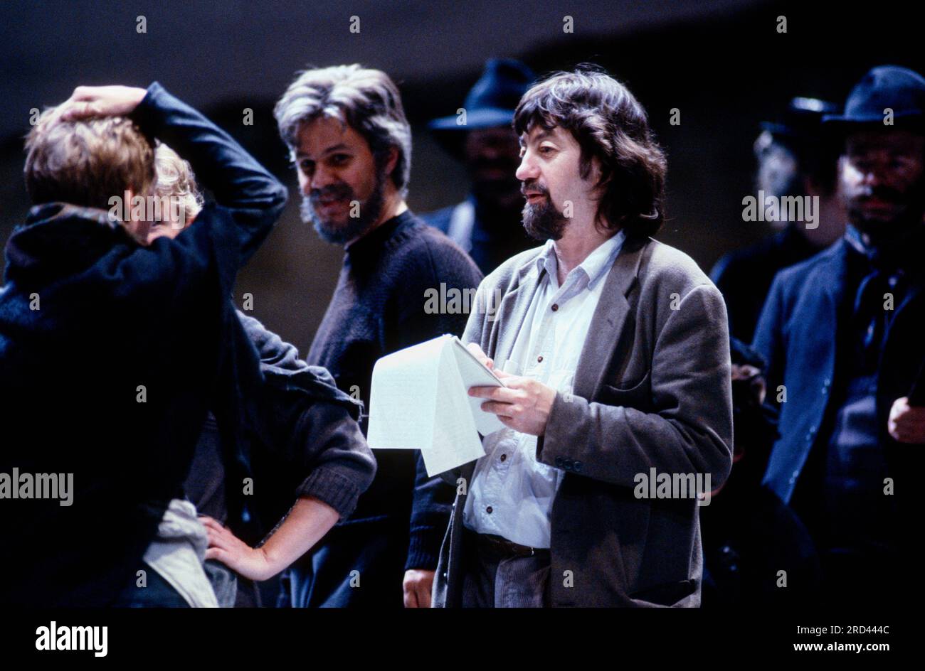 Trevor Nunn (director) during a dress rehearsal of PETER GRIMES by Benjamin Britten at Glyndebourne Festival Opera, East Sussex, England  1992 Stock Photo