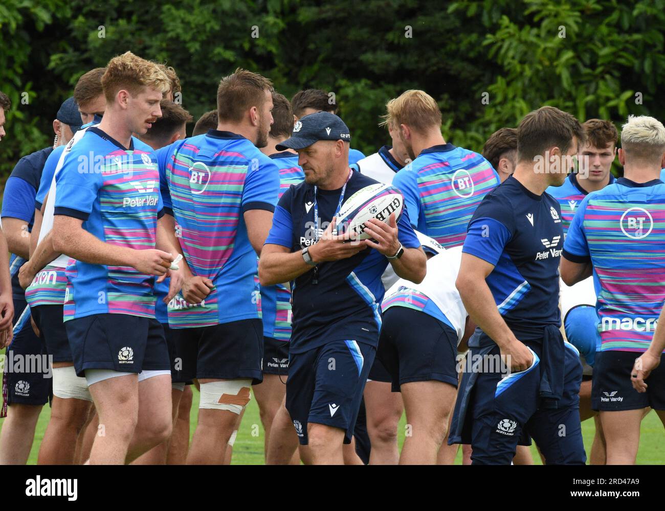 Oriam Sports Centre Edinburgh.Scotland, UK. 18th July, 2023. Scotland Rugby Team training session access, as they continue their preparations for the Famous Grouse Nations Series matches. Head Coach Gregor Townsend. (C) Credit: eric mccowat/Alamy Live News Stock Photo
