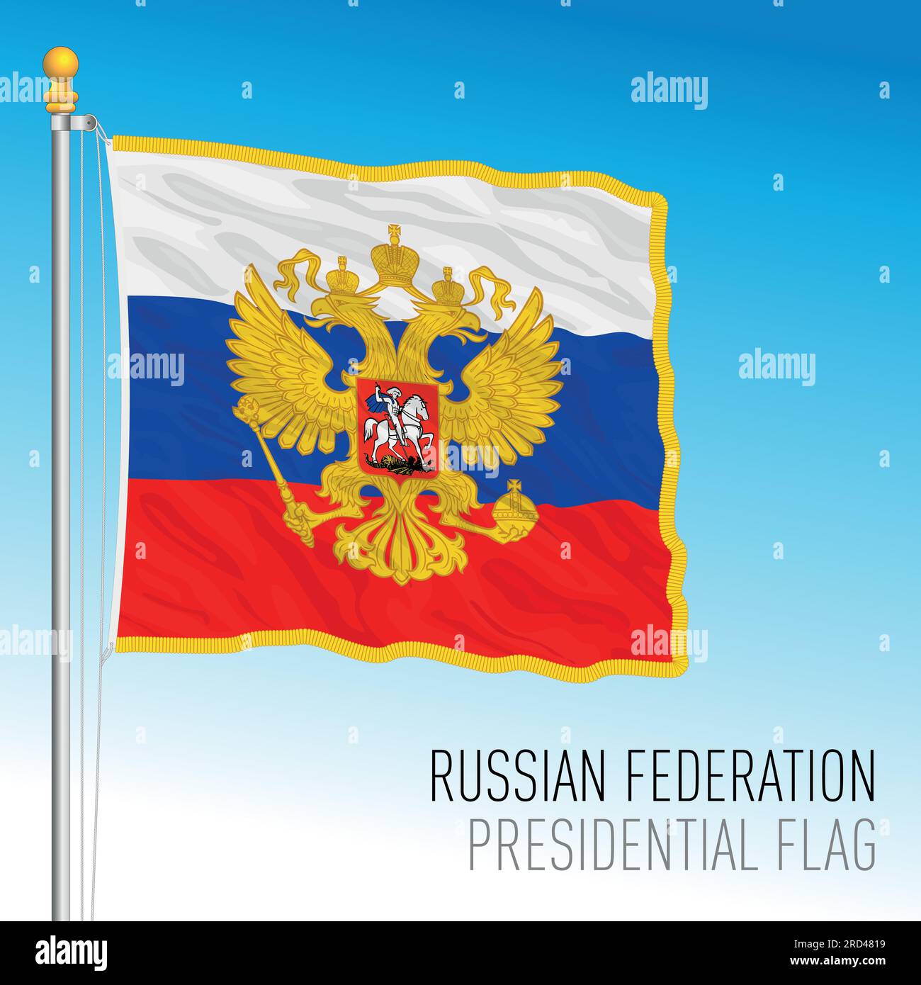 Russian Federation President of Russia Flag 3x5ft Presidential