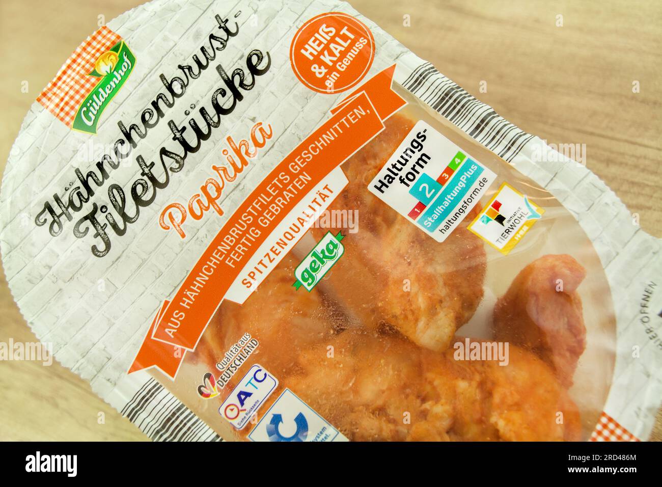 Hähnchenbrust Filetstücke Paprika von Güldenhof Stock Photo