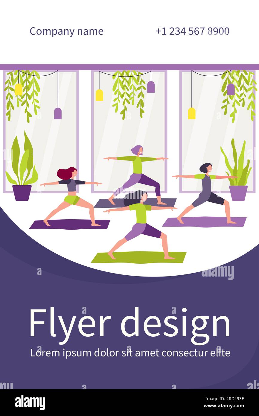 Group fitness class Stock Vector Images - Alamy