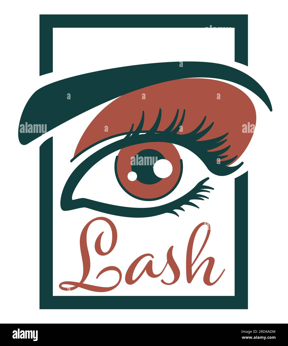 Lash extension and professional care of eyelashes vector Stock Vector