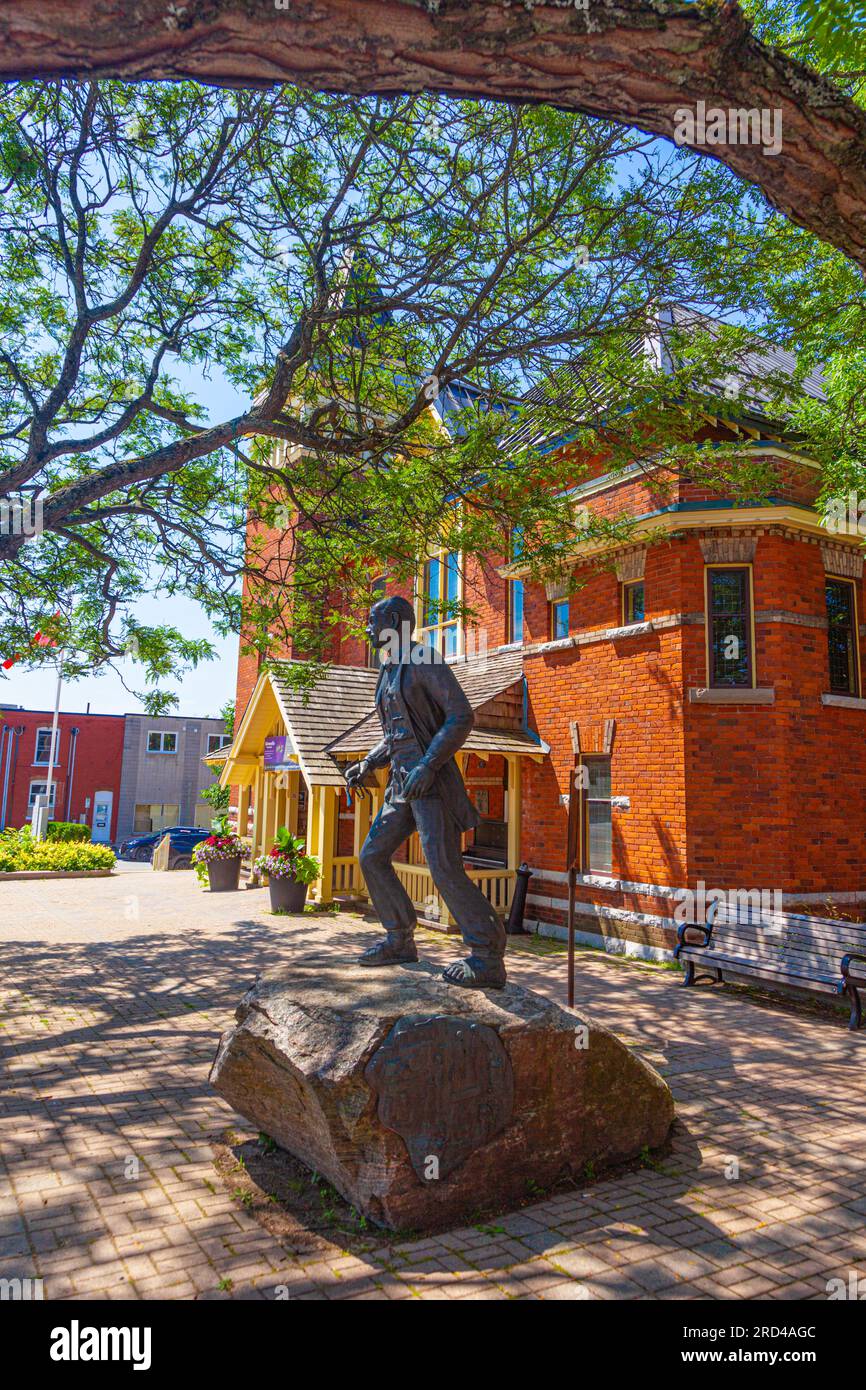 Statue of Dr Norman Bethune outside the Opera House in Gravenhurst
