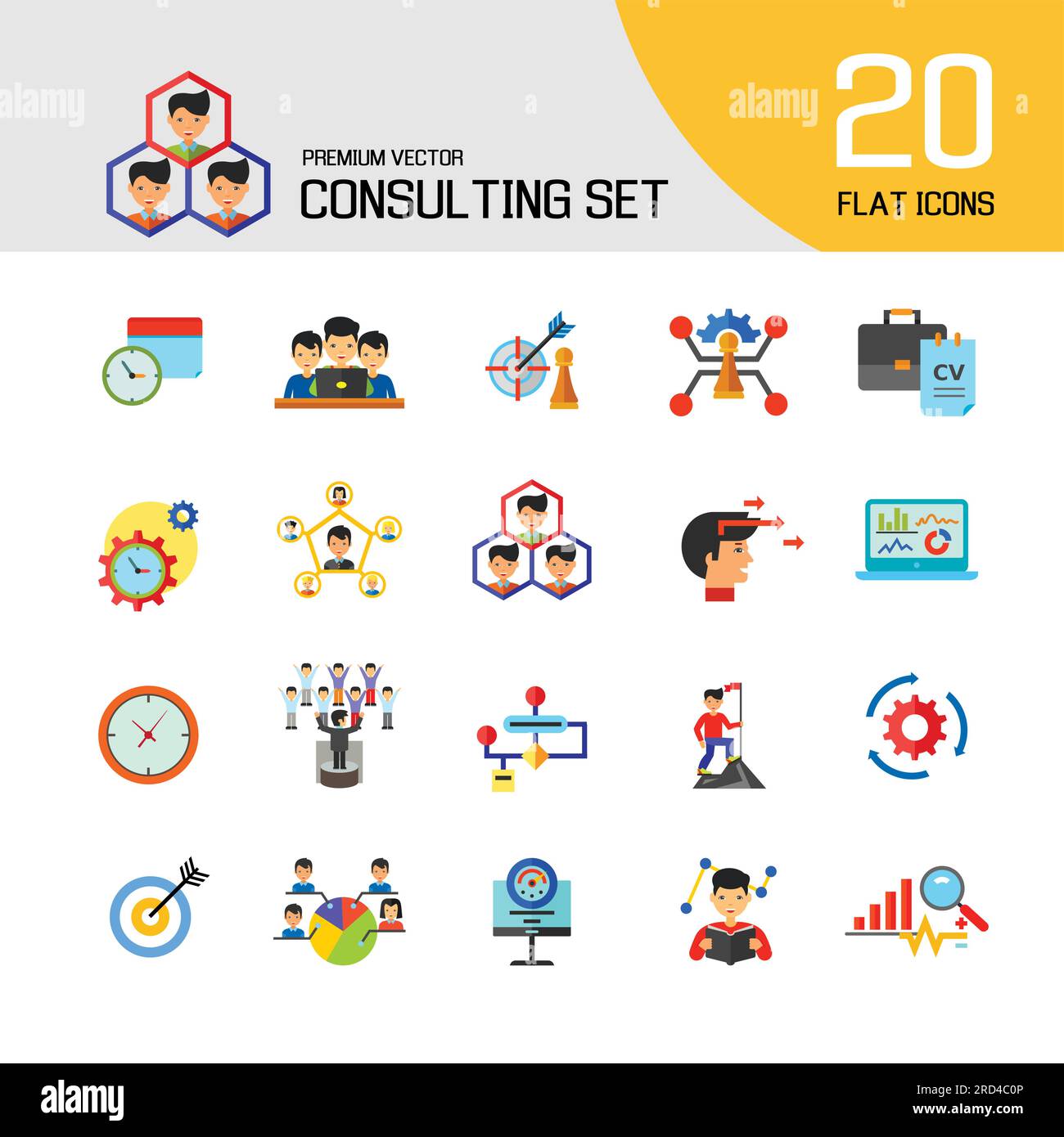 Consulting Icon Set Stock Vector Image & Art - Alamy