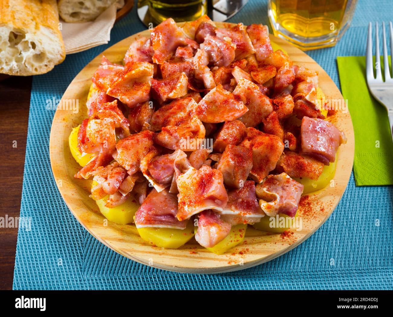 Spanish dish - roasted pig ears Stock Photo - Alamy