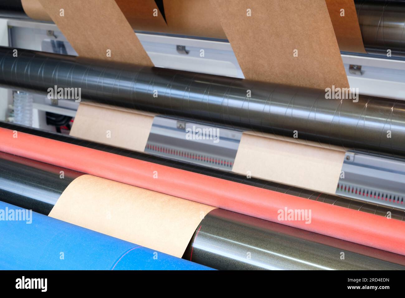 Printing and packaging from recycled paper rolls, industrial commercial