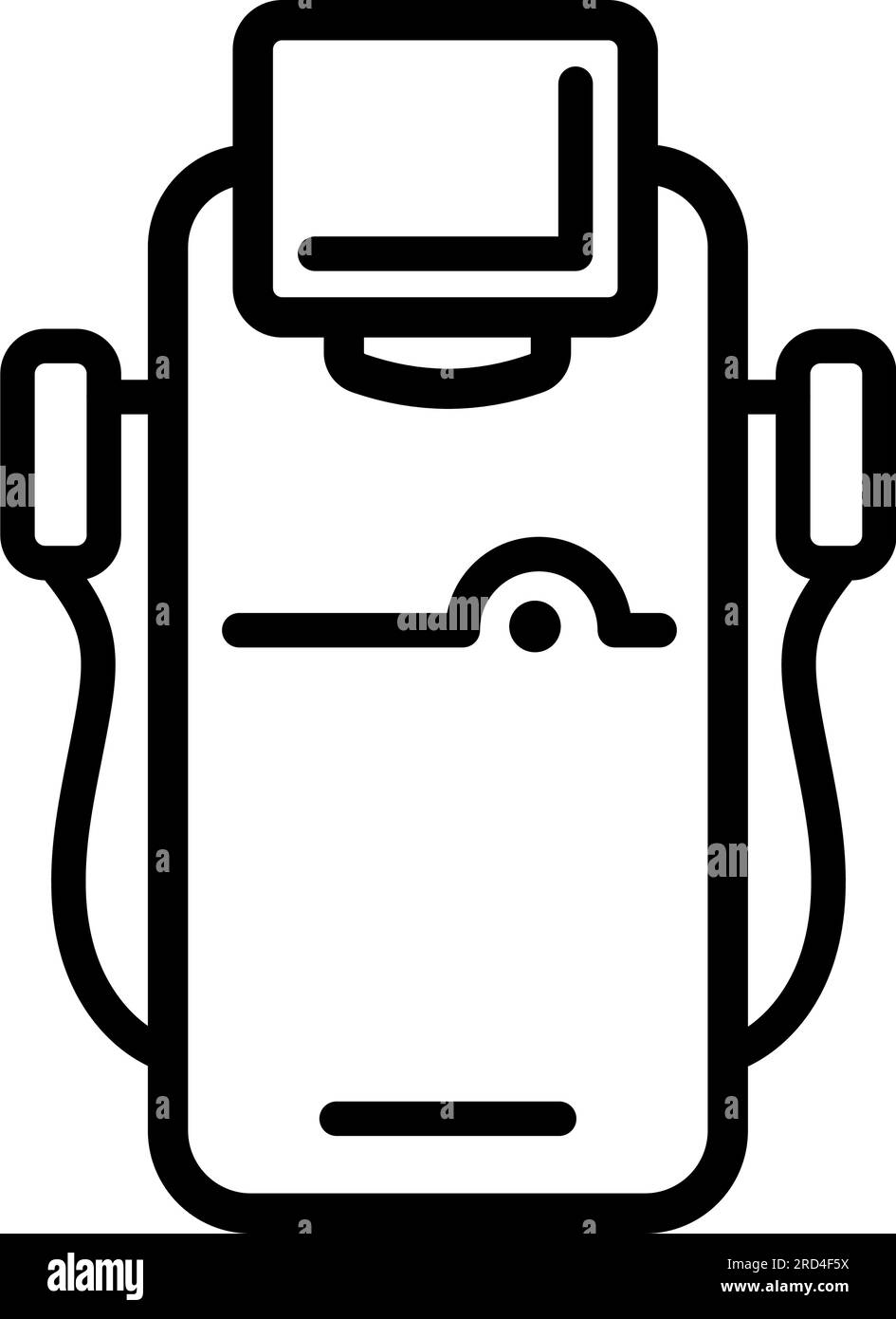 Laser epilation equipment icon outline vector. Hair skin. Removal hair