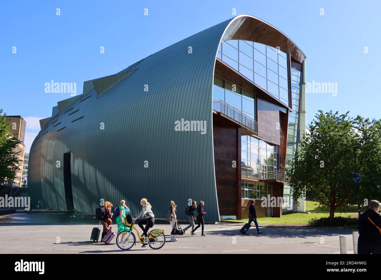 Contemporary art museum Kiasma on Mannerheimintie in central Helsinki, Finland Stock Photo