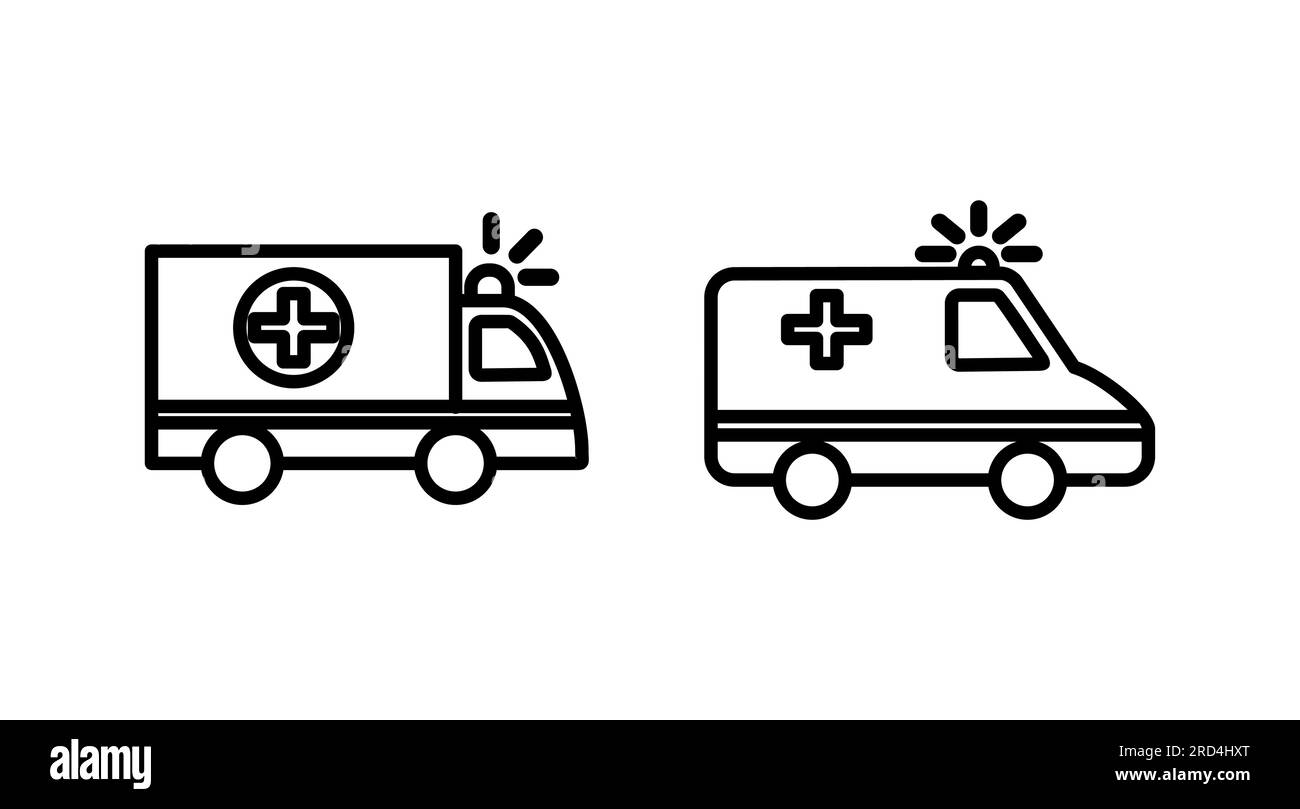 Ambulance icon vector. Ambulance car icon Stock Vector Image & Art - Alamy