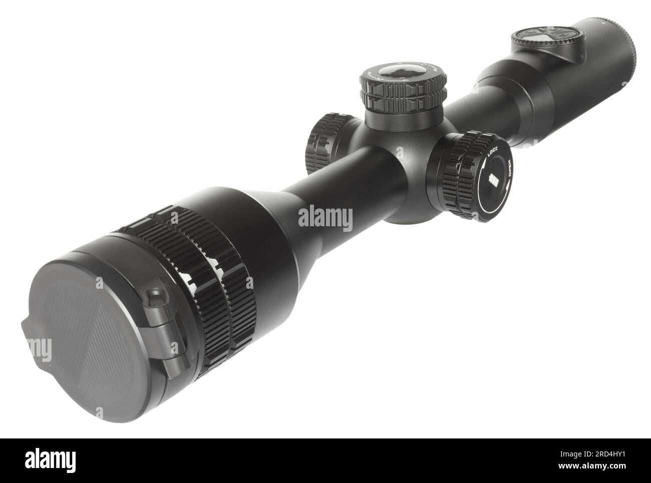 Cover closed on an infrared telescopic rifle sight that uses thermal