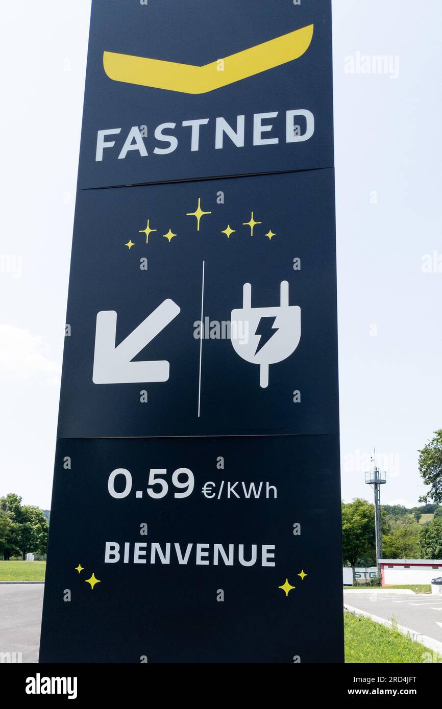 Bordeaux , France 07 01 2023 Fastned logo brand and text sign Dutch