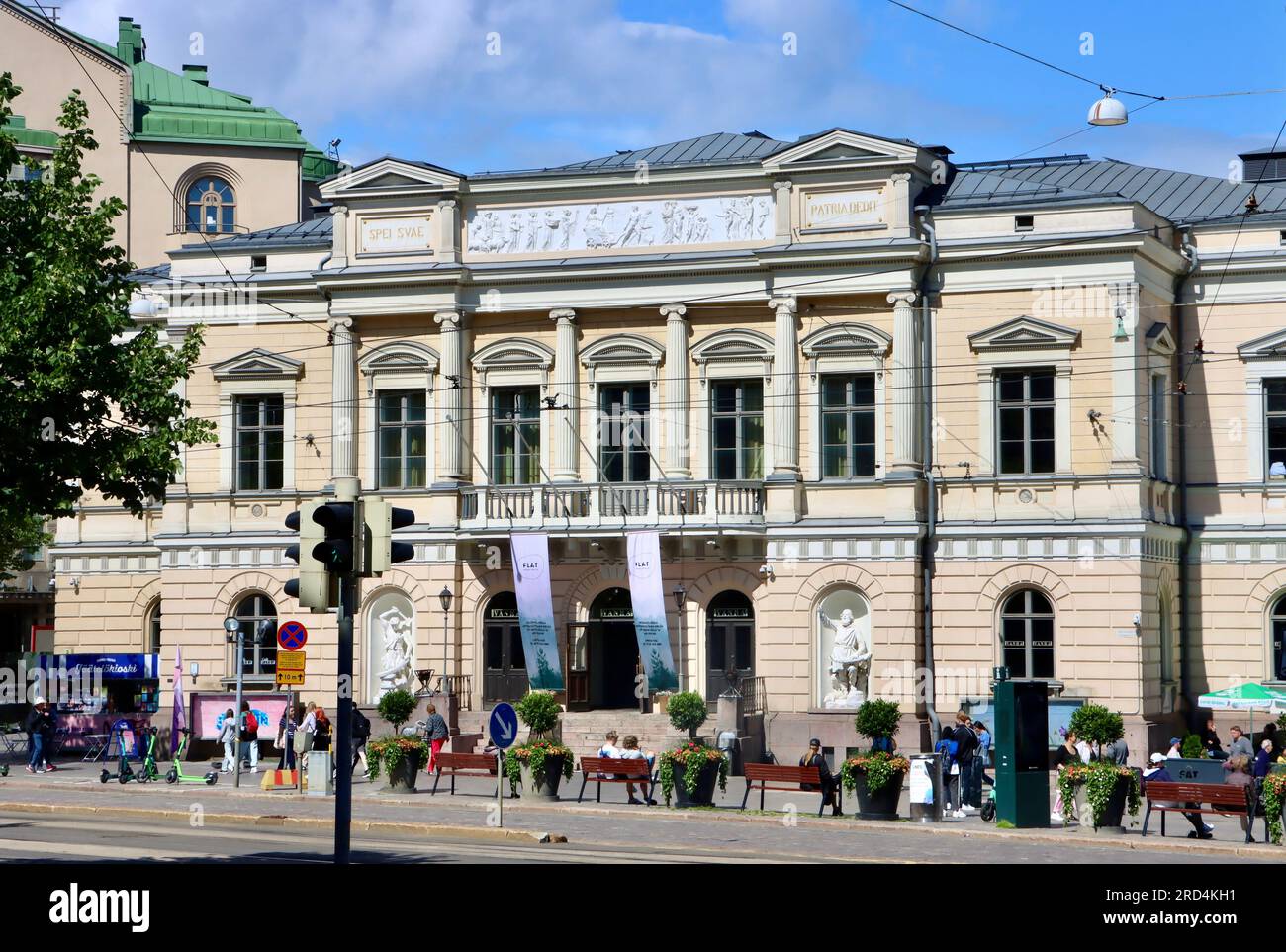 The Old Student House, Vanha Ylioppilastalo, event space on Mannerheimintie across from Stockmann department store in Helsinki, Finland Stock Photo