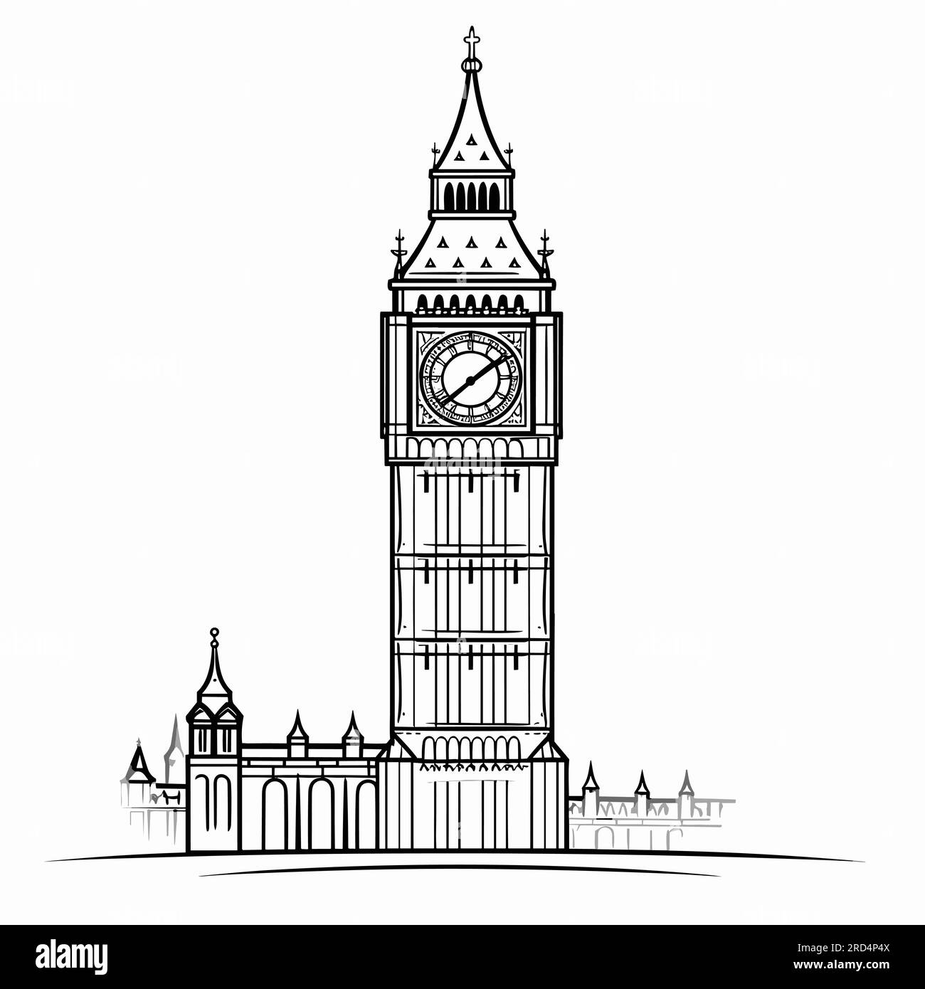How to Draw Big Ben London: Realistic Pencil Drawing - YouTube