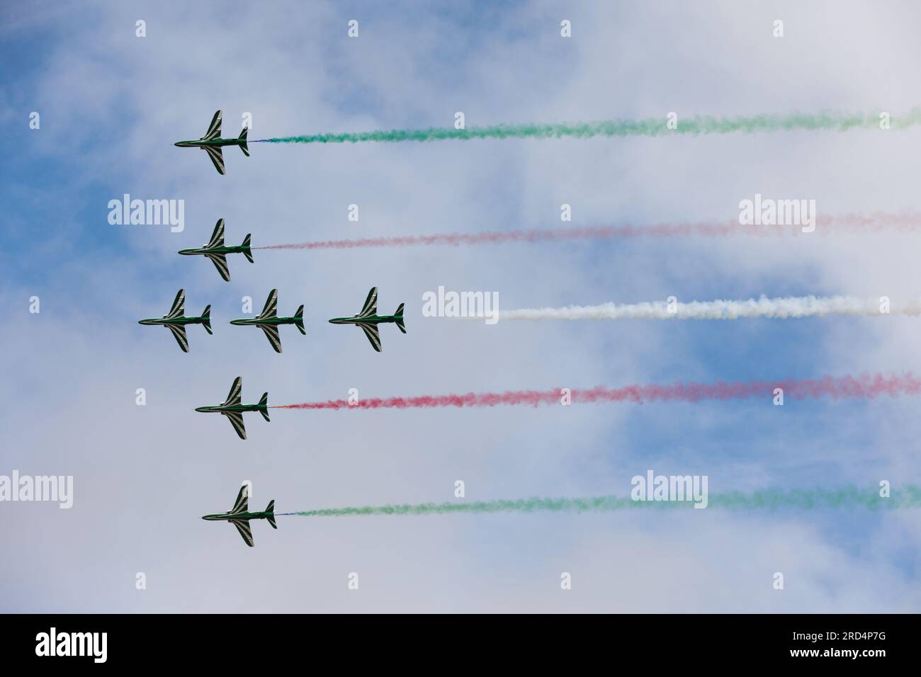 Royal International Air Tattoo, RAF Fairford, 16 July 2023.  The 3rd and final day of the airshow. Stock Photo