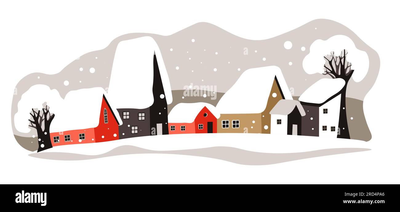 Covered rooftops Stock Vector Images - Alamy