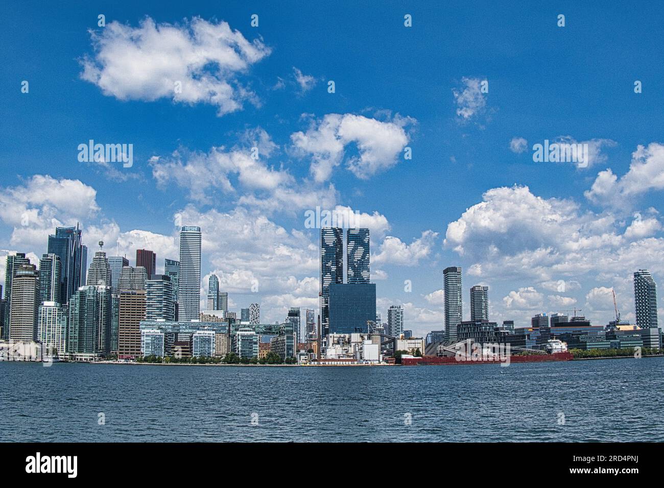 Toronto City Skyline Ontario Canada Stock Photo