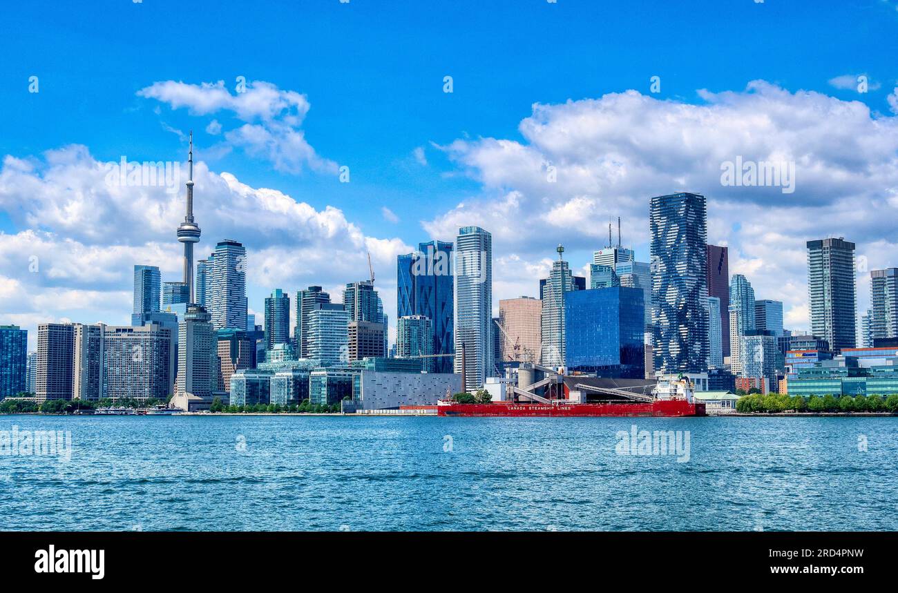 Toronto City Skyline Ontario Canada Stock Photo