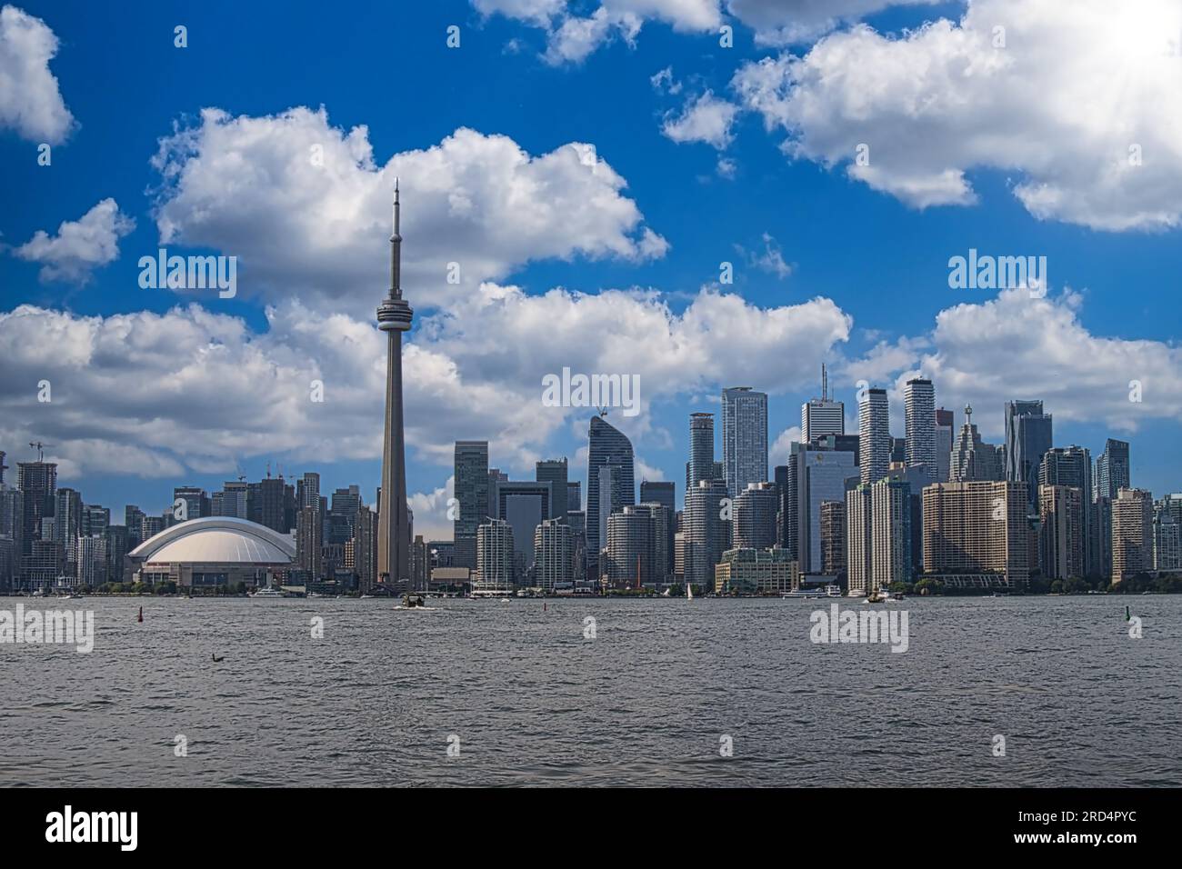 Toronto City Skyline Ontario Canada Stock Photo