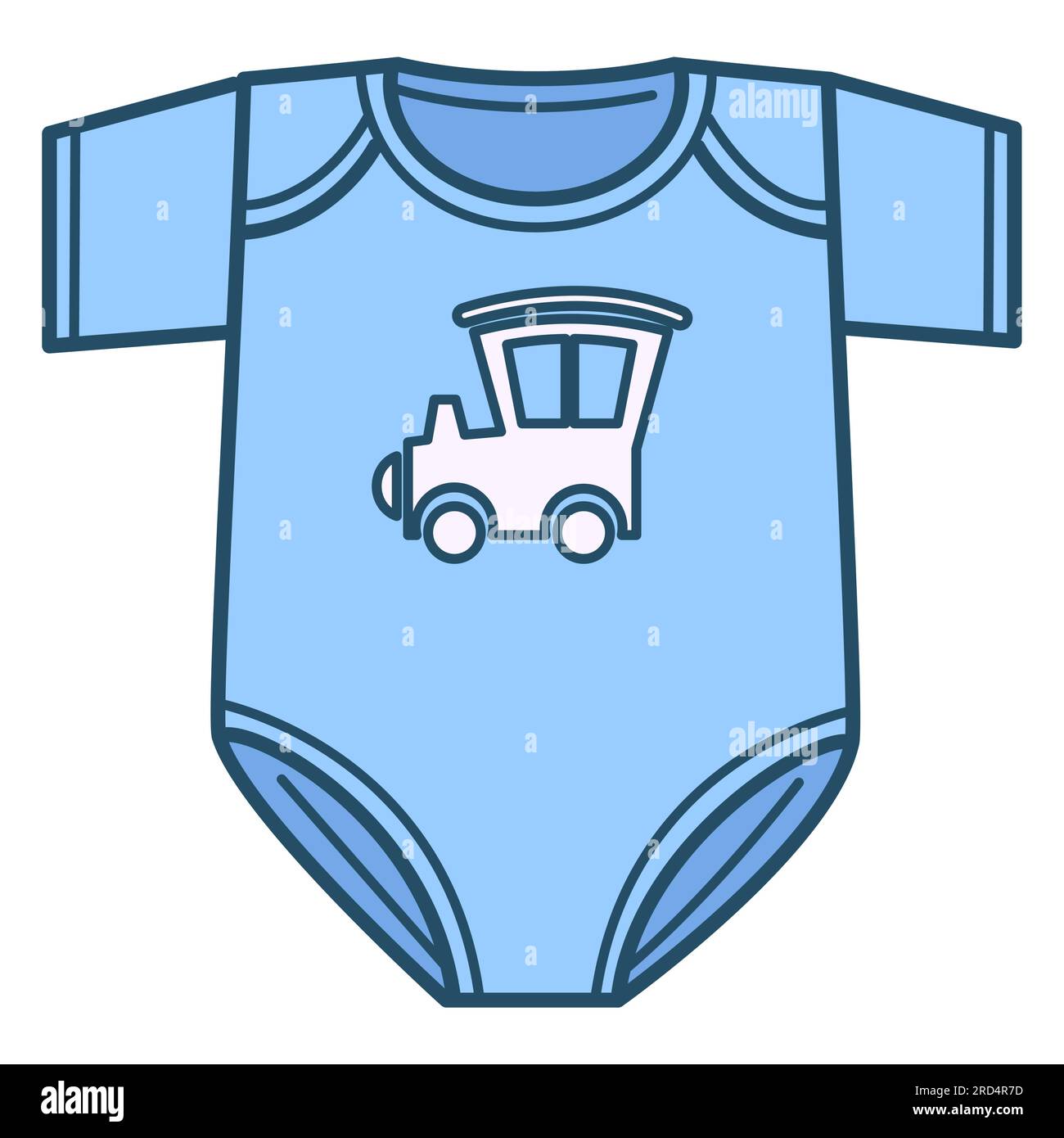 Newborn bodysuit for boy, clothes for kids vector Stock Vector Image