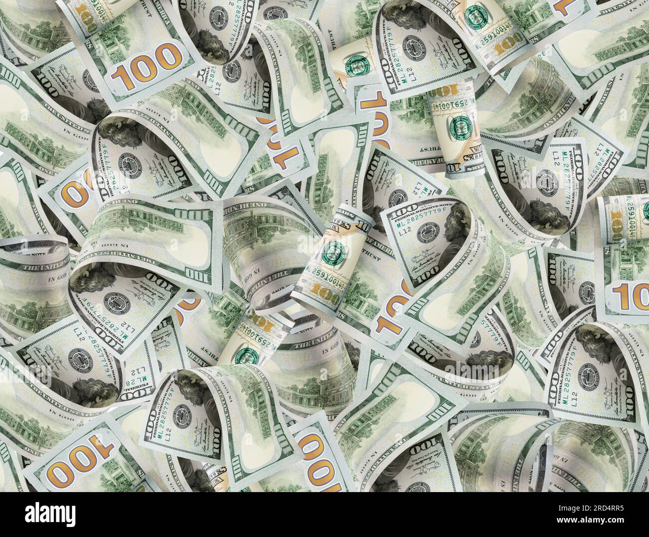 a whole screen filled with hundreddollar bills. Cash thousands of