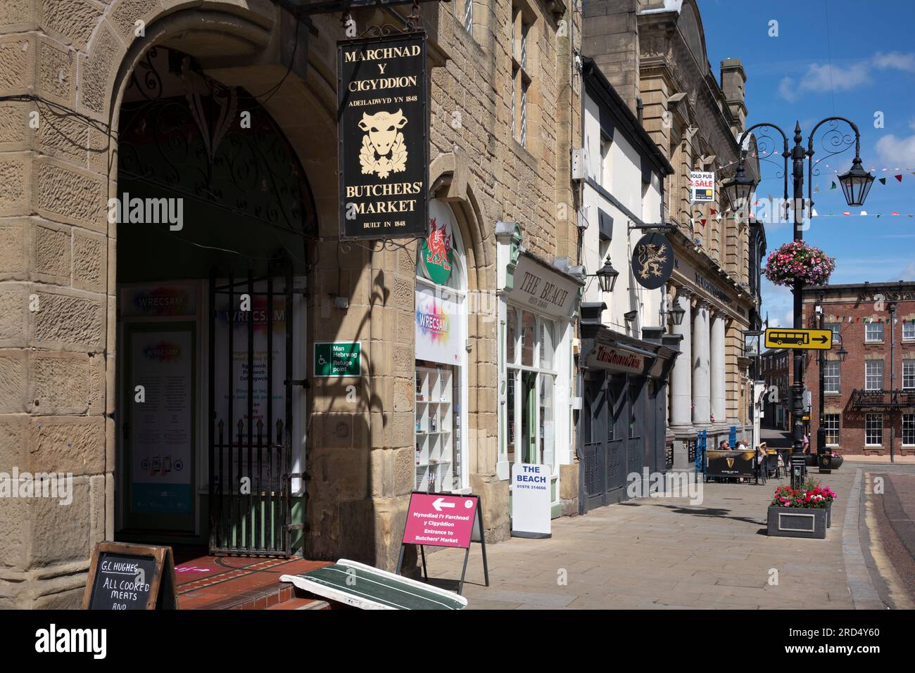 Wrexham, High Street, Butchers Market, Town Centre, Clwyd, North Wales