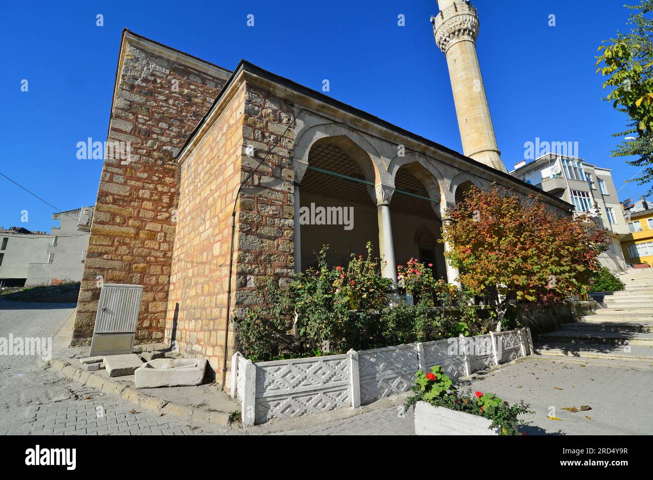 Celebi Sultan Mehmet Mosque in Hayrabolu, Turkey, was built in 1419. Stock Photo