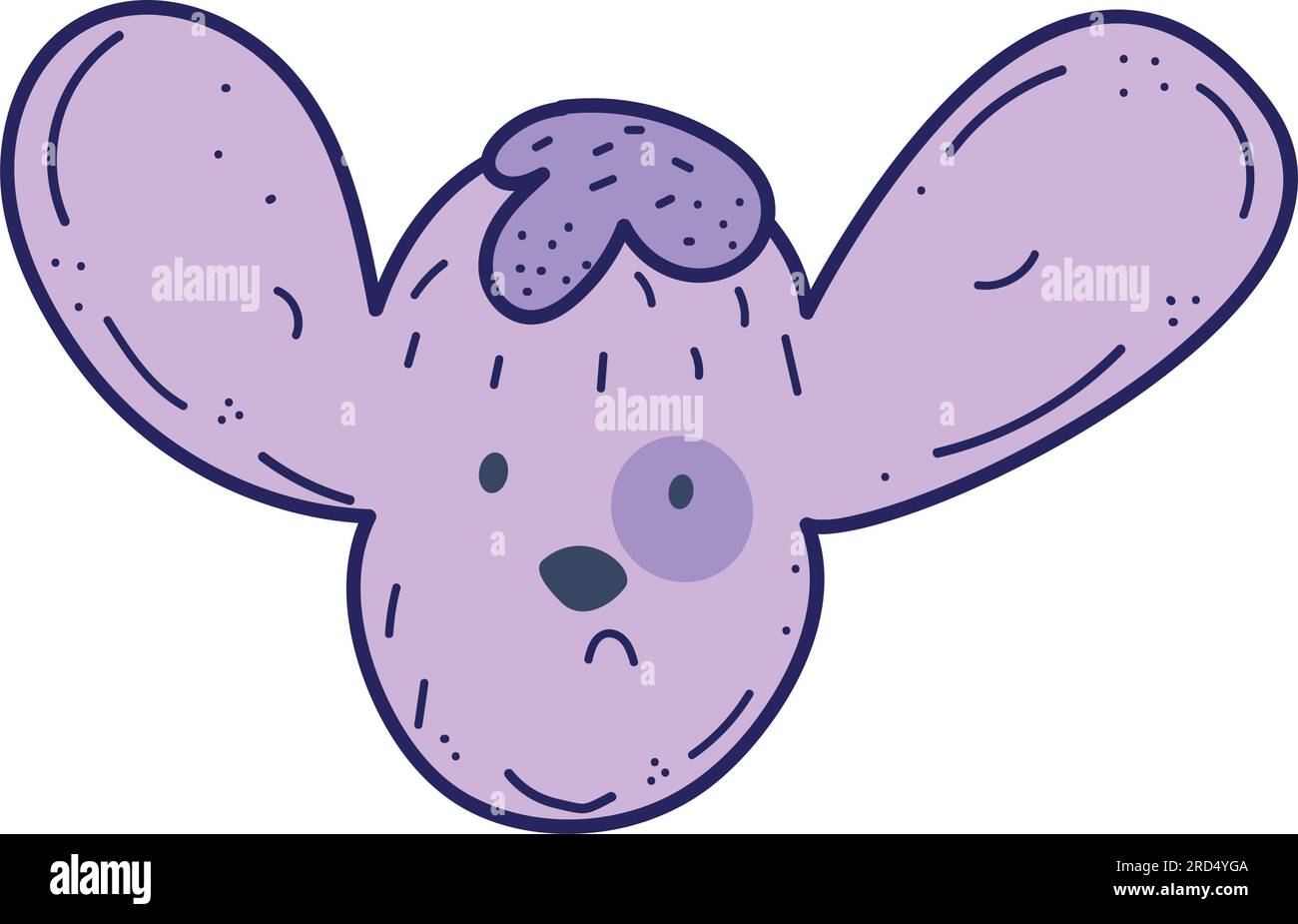 Isolated cute rabbit sketch character avatar Vector Stock Vector Image ...