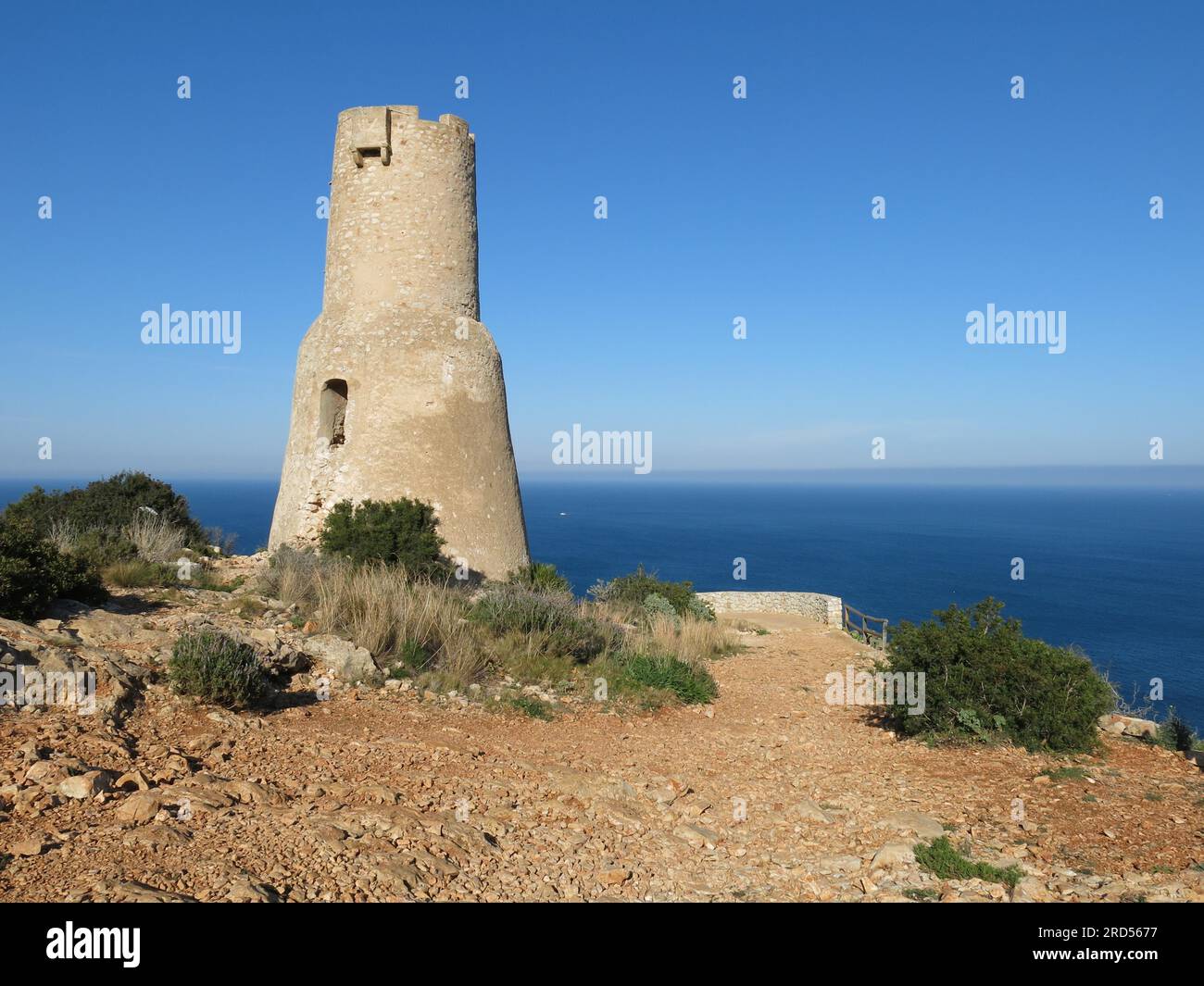 Torre Del Gerro, old tower in Denia Stock Photo - Alamy