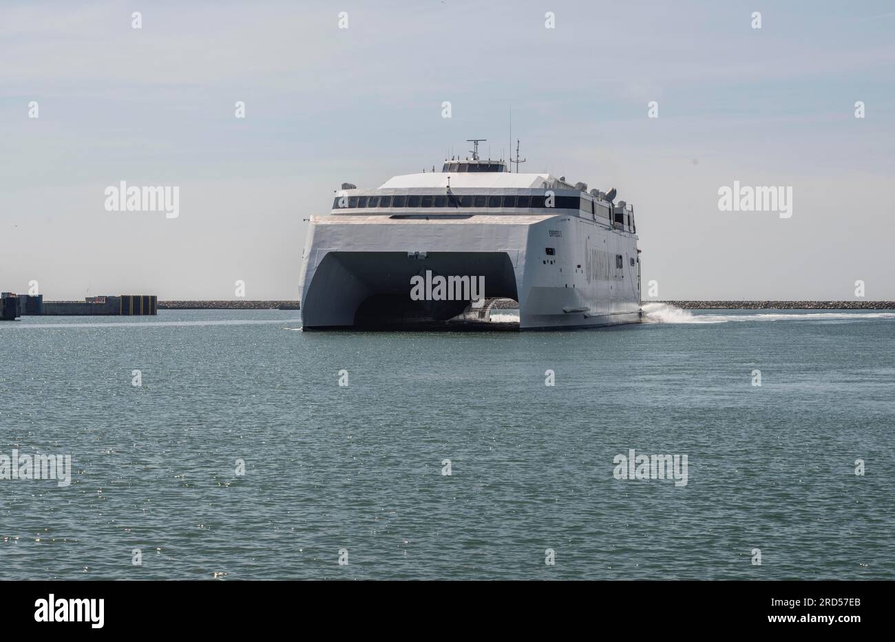 The Bornholm line's ferry Express 5 is the world's largest catamaran ferry and operates the line